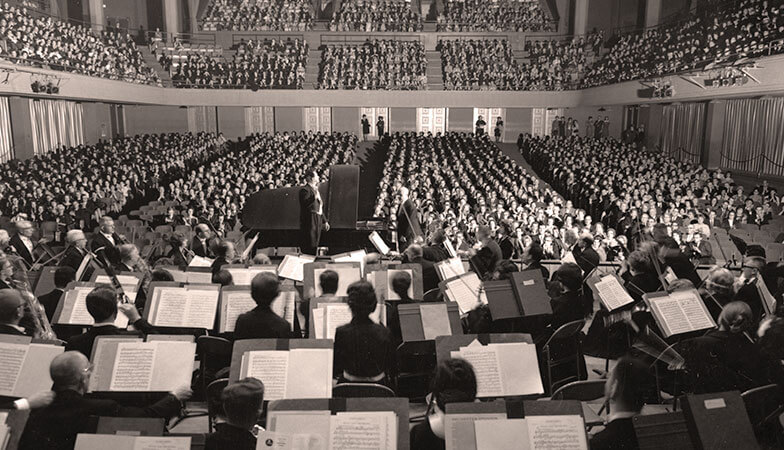 The audience at a 1962 Symphony concert