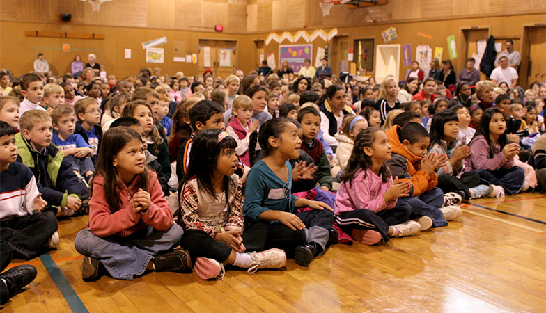 The crowd at a kinderkonzert