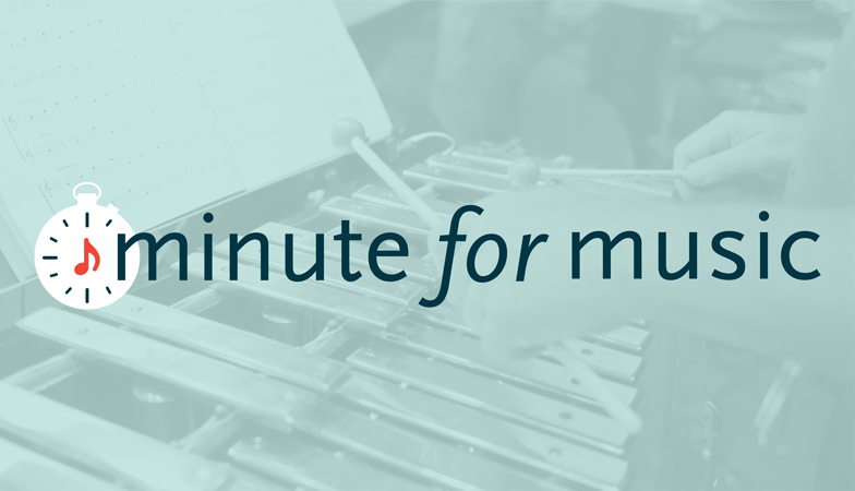 minute for music logo